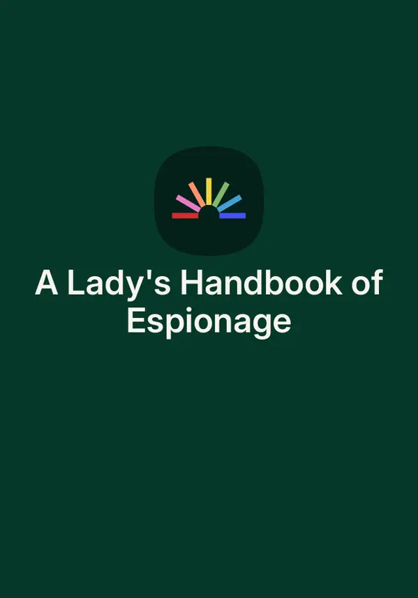 A Lady's Handbook of Espionage by Katrina Kendrick cover