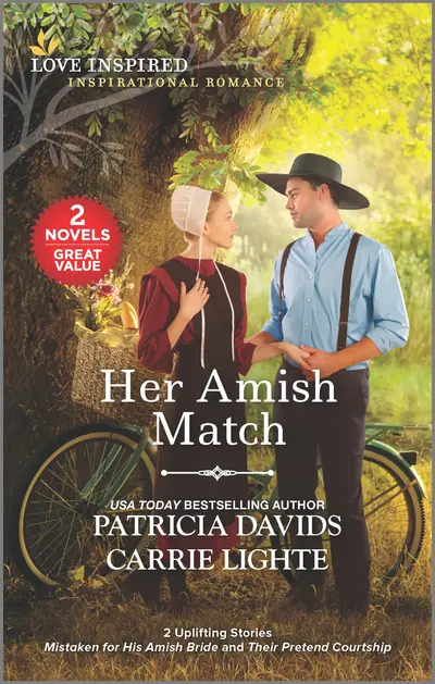 Her Amish Match/Mistaken for His Amish Bride/Their Pretend Courtship book cover
