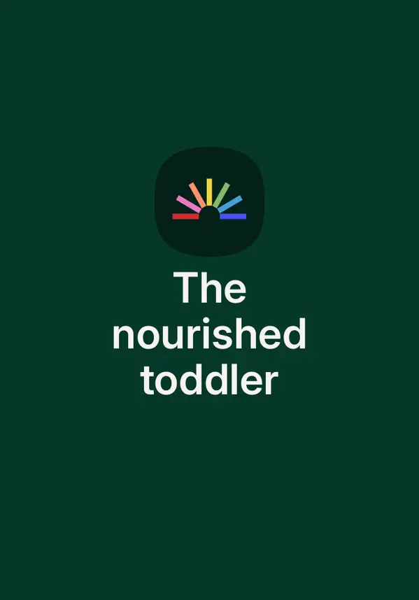 The nourished toddler by Julie Bhosale cover