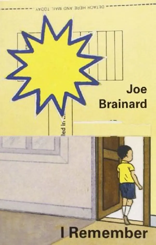 Joe Brainard: I Remember by Joe Brainard cover