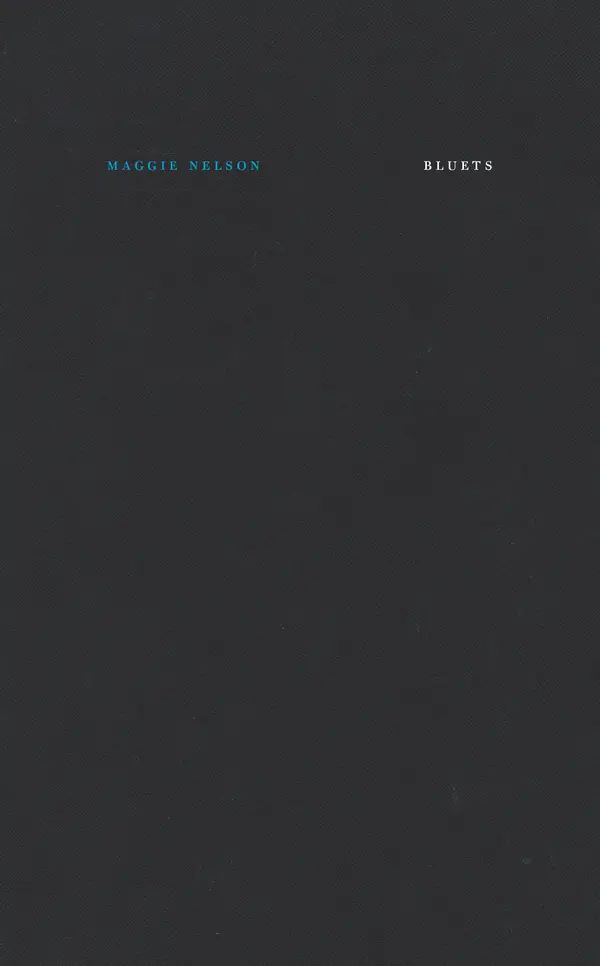 Bluets by Maggie Nelson cover