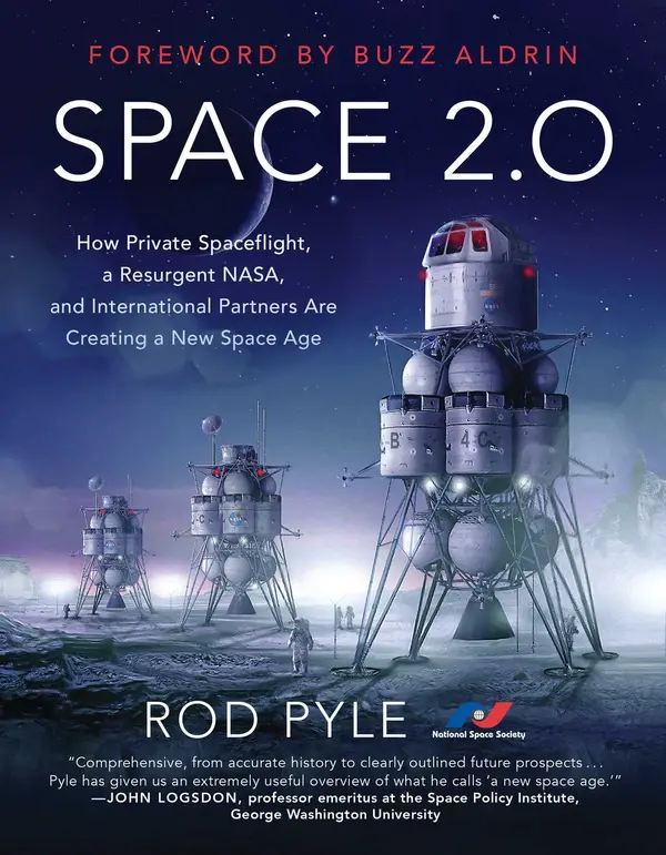Space 2.0 by Rod Pyle, Buzz Aldrin cover