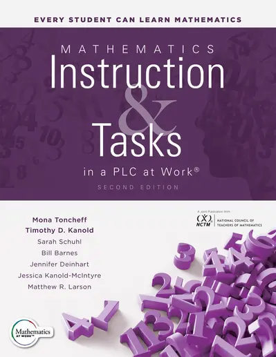 Mathematics Instruction and Tasks in a PLC at Work®, Second Edition book cover