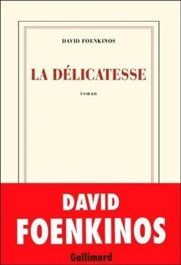 La délicatesse by David Foenkinos cover