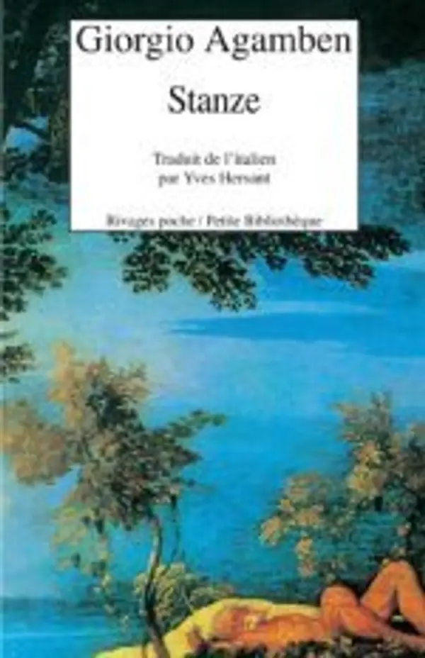 Stanze: parole et fantasme dans la culture occidentale by Giorgio Agamben cover