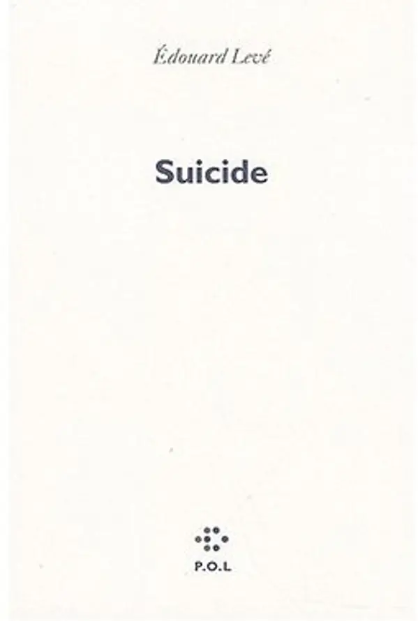 Suicide by Édouard Levé cover