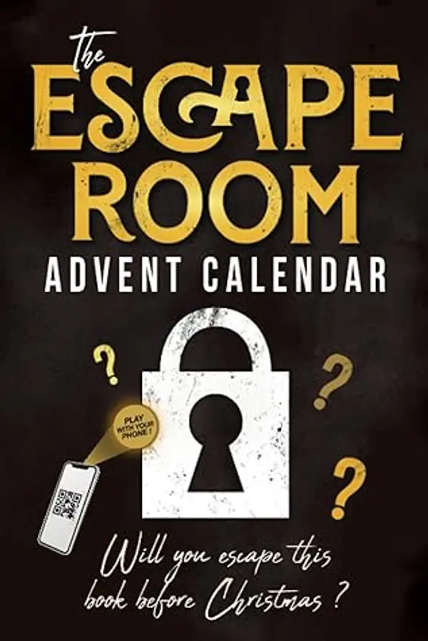 The Escape Room Advent Calendar: Puzzle book for adults with 24 interactive riddles to solve while waiting for christmas by SOLV cover