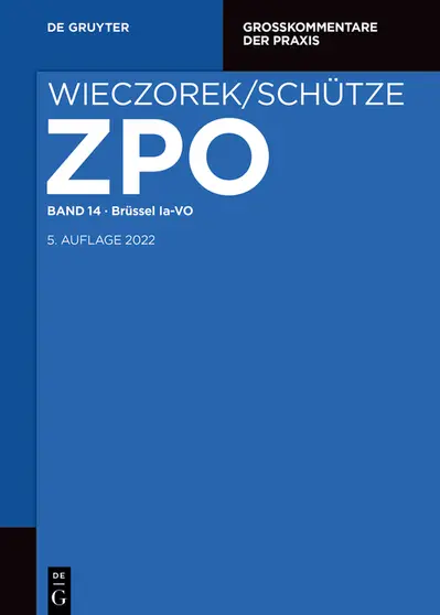 Brüssel Ia VO book cover