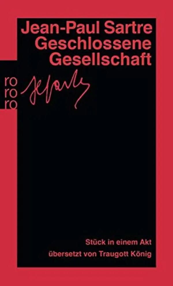 Geschlossene Gesellschaft by Jean-Paul Sartre cover