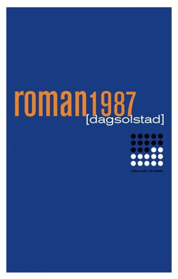 Roman 1987 by Dag Solstad cover