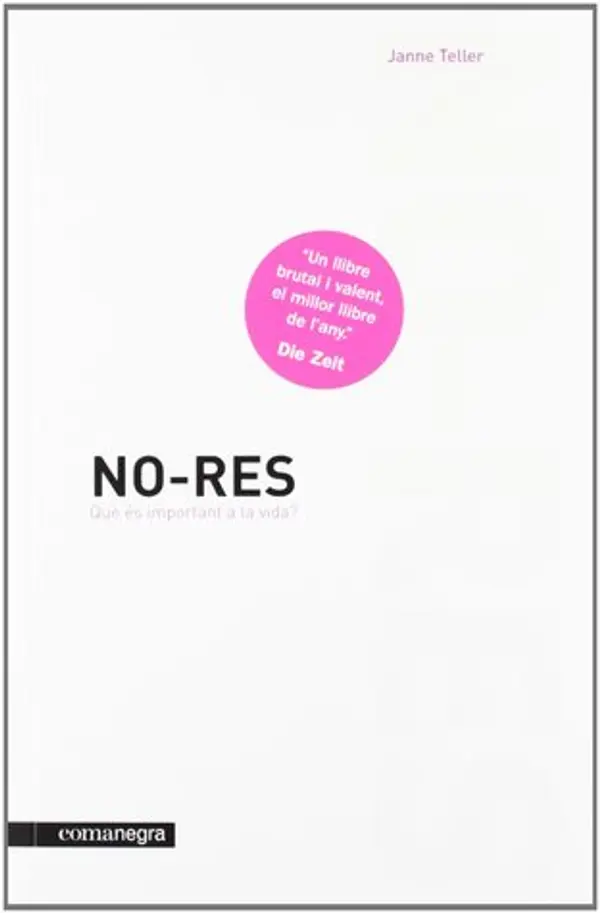 No-res by Janne Teller cover