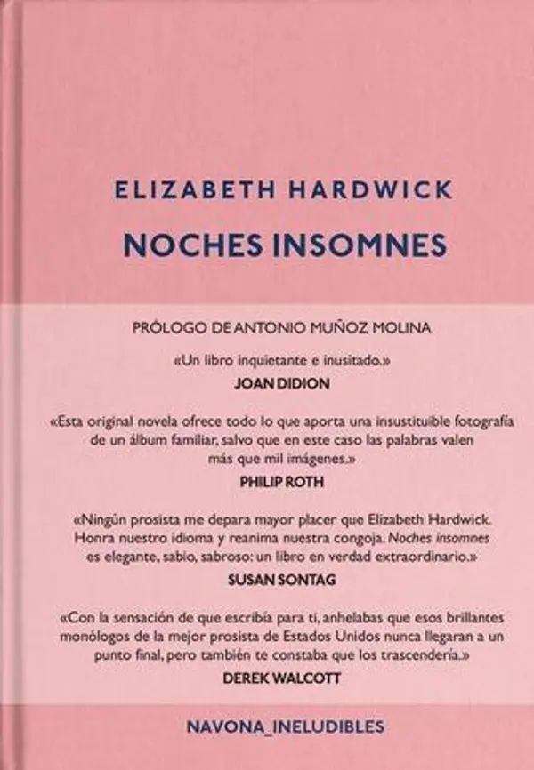 Noches insomnes by Elizabeth Hardwick cover