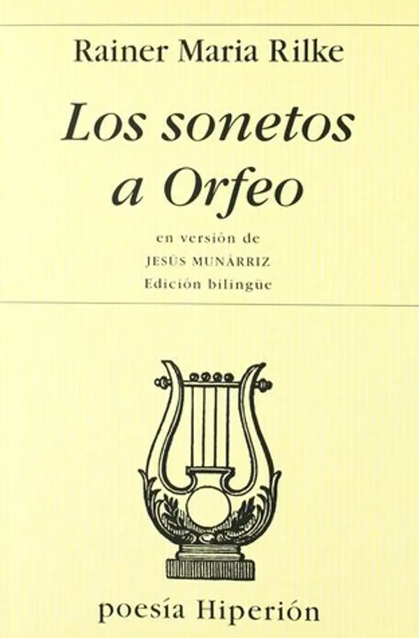 Los sonetos a Orfeo by Rainer Maria Rilke cover
