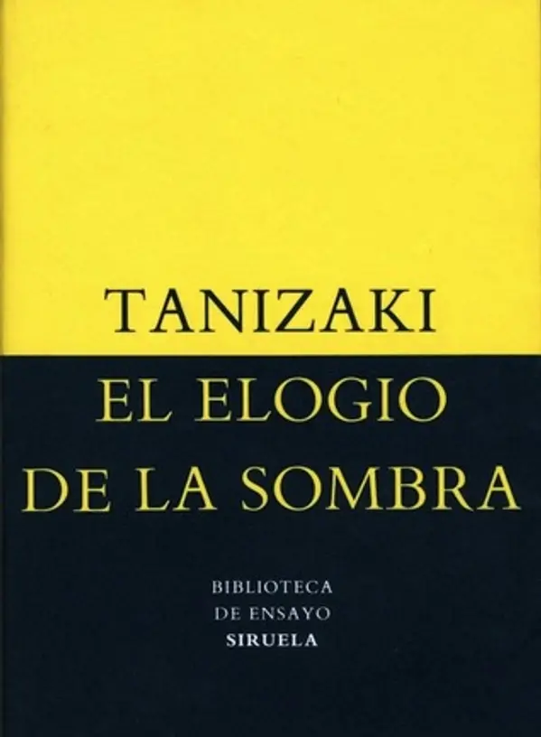 El elogio de la sombra by Jun'ichirō Tanizaki cover