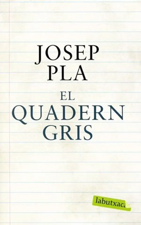 El quadern gris by Josep Pla cover