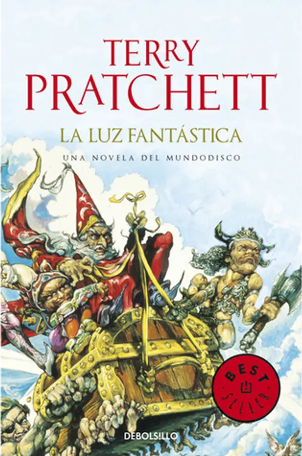 La luz fantástica (Mundodisco, #2) by Terry Pratchett cover