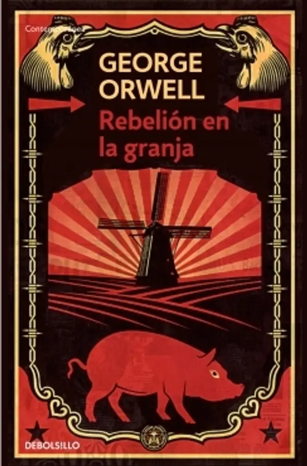 Rebelión en la granja by George Orwell cover