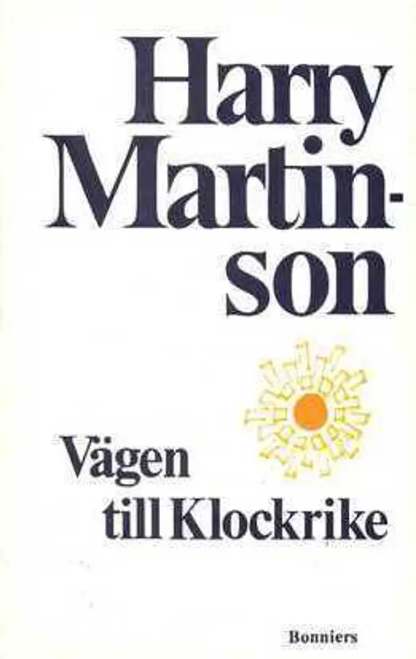 Vägen till Klockrike by Harry Martinson cover