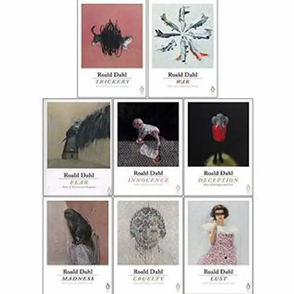Roald Dahl Collection 8 Books Set (Trickery, War, Fear, Innocence, Deception, Madness, Cruelty, Lust) by Roald Dahl cover
