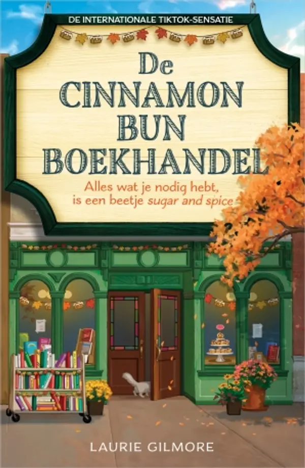 De Cinnamon Bun Bookstore (Dream Harbor, #2) by Laurie Gilmore cover