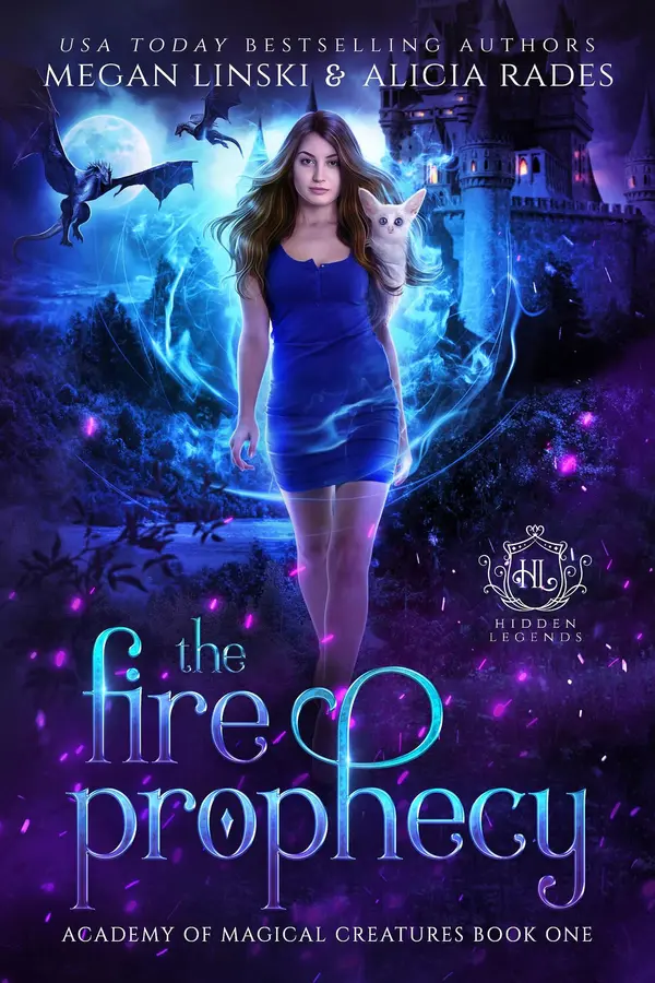 The Fire Prophecy by Megan Linski, Alicia Rades, Hidden Legends cover