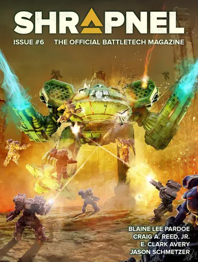 BattleTech: Shrapnel, Issue #6 (The Official BattleTech Magazine) book cover