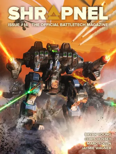 BattleTech: Shrapnel, Issue #14 (The Official BattleTech Magazine) book cover
