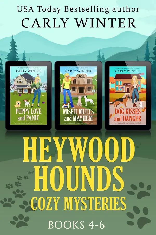 Heywood Hounds Cozy Mysteries: Books 4-6 by Carly Winter cover