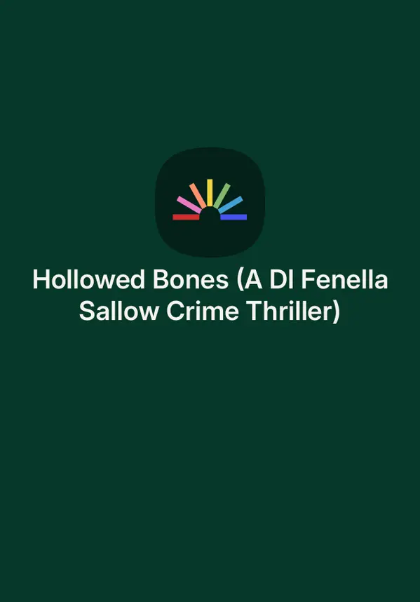Hollowed Bones (A DI Fenella Sallow Crime Thriller) by N.C. Lewis cover