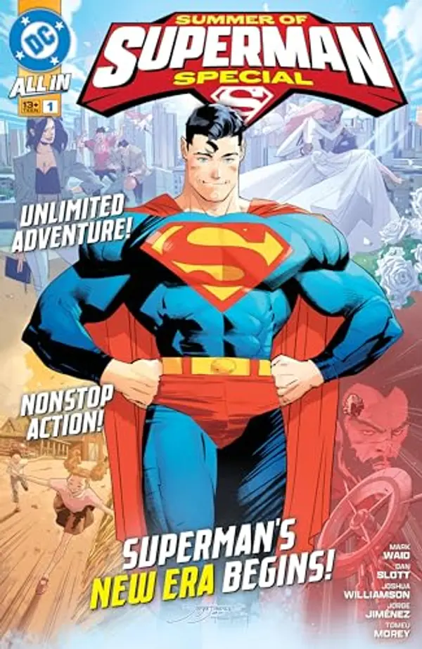 Summer of Superman Special (2025) #1 by Jorge Jiménez, Dan Slott, Dan Mora cover