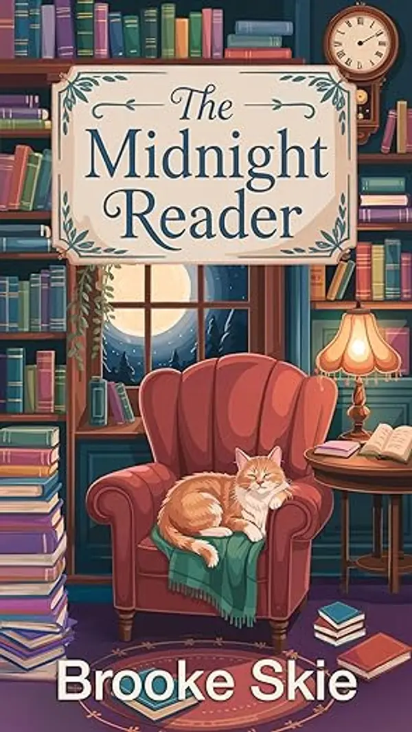The Midnight Reader: A heartwarming cozy mystery with a touch of magic! (Leafwood Falls Book 3) by Brooke Skie cover