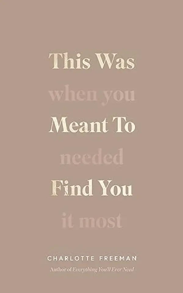 This Was Meant To Find You: When You Needed It Most by Charlotte Freeman cover