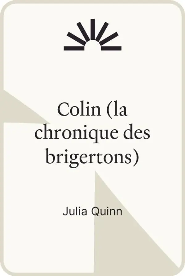Colin (la chronique des brigertons) by Julia Quinn cover