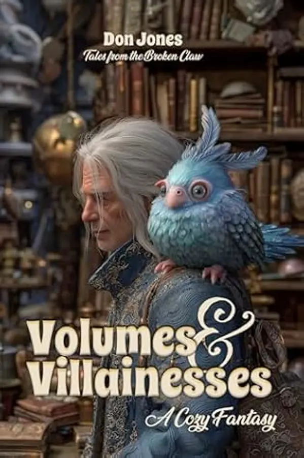 Volumes & Villainesses: A Cozy Fantasy (Tales from the Broken Claw Book 3) by Don Jones cover