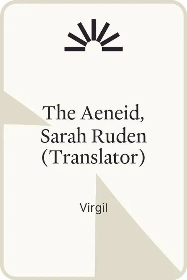 The Aeneid, Sarah Ruden (Translator) by Virgil cover