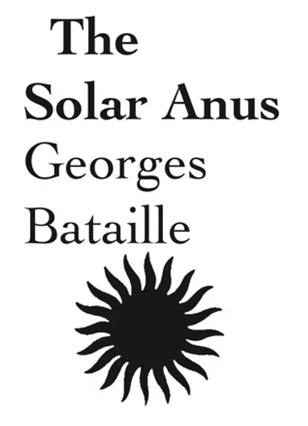 The Solar Anus by Georges Bataille cover