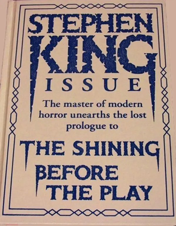 Before the Play: Prequel to The Shining by Stephen King cover