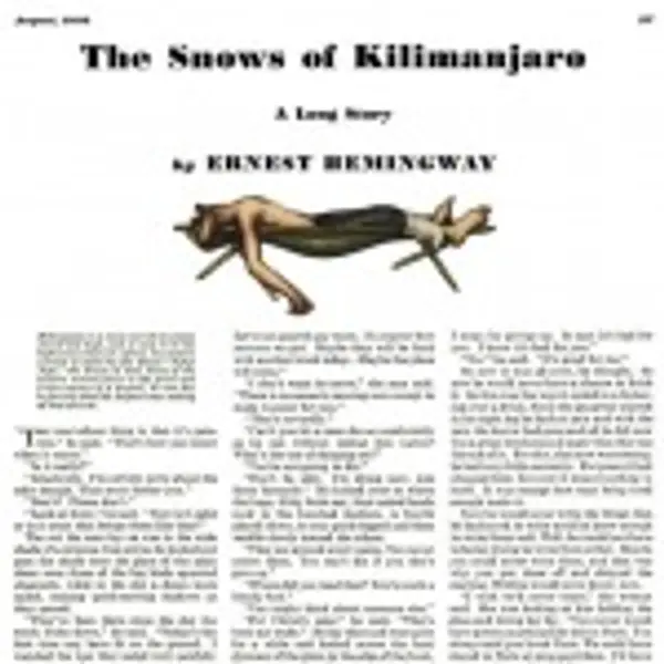 The Snows of Kilimanjaro by Ernest Hemingway cover