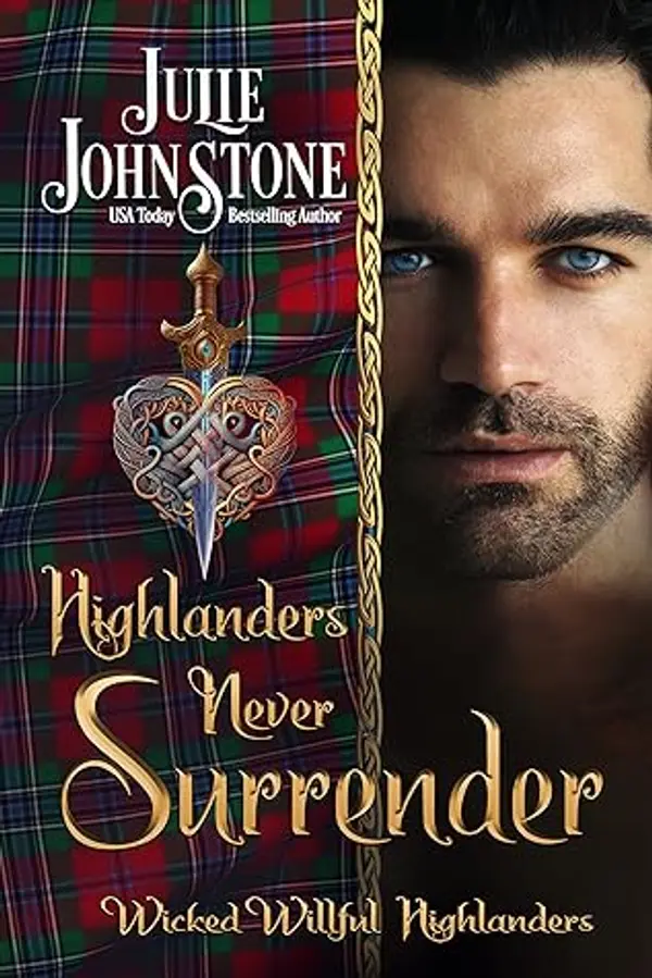 Highlanders Never Surrender (Wicked Willful Highlanders Book 2) by Julie Johnstone cover