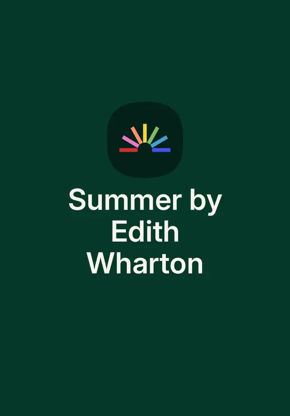 Summer by Edith Wharton by Edith Wharton cover
