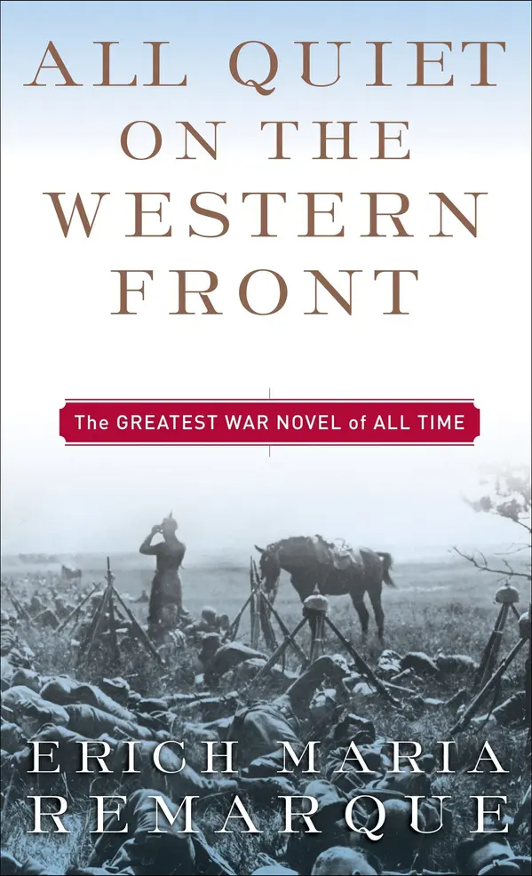 ALL QUITE ON THE WESTERN FRONT by Erich Maria Remarque cover