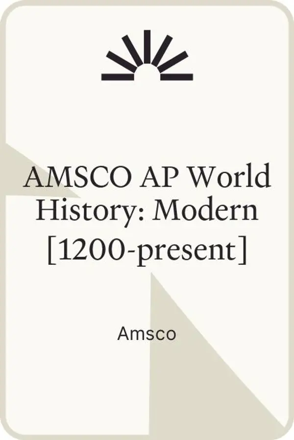 AMSCO AP World History: Modern [1200-present] by Amsco cover