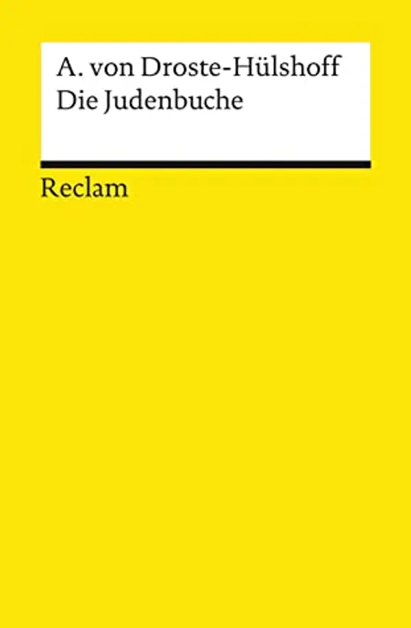 Die Judenbuche by Annette von Droste-Hülshoff cover