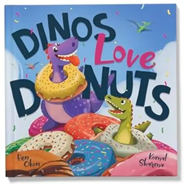 Dinos Love Donuts by Ben Okon cover