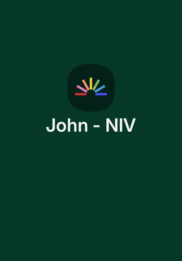 John - NIV by Anonymous cover