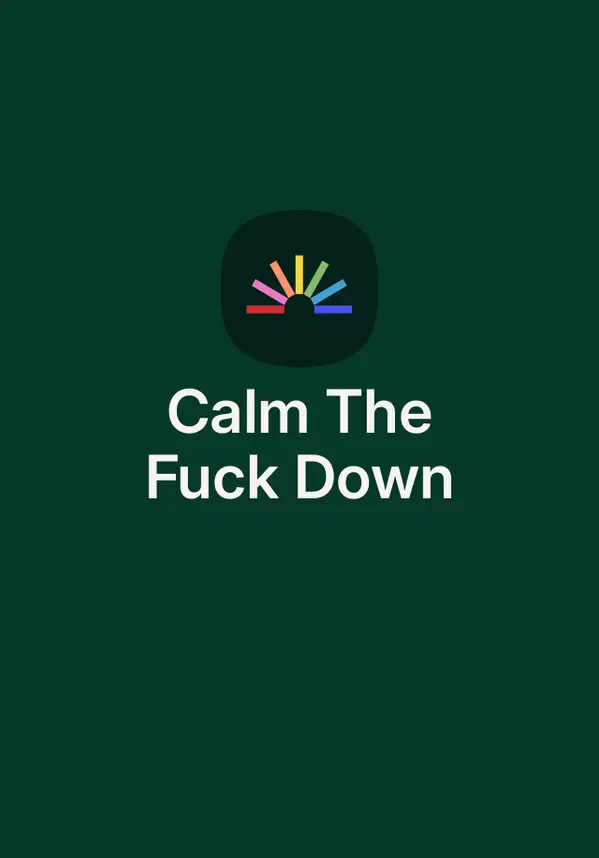 Calm The Fuck Down by Sarah Knight cover