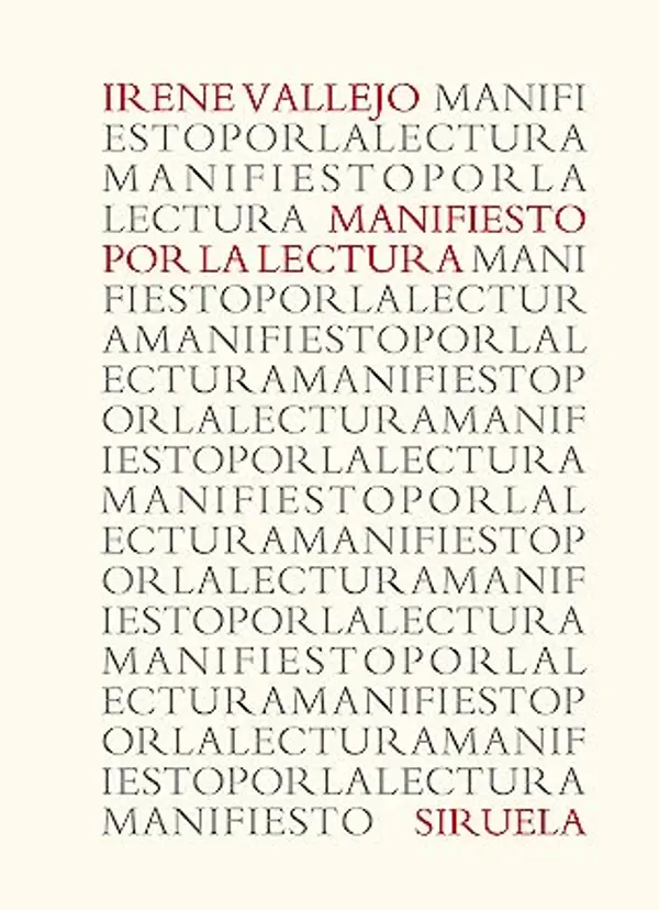 Manifiesto por la lectura (Catálogos y Ediciones Especiales) (Spanish Edition) by Irene Vallejo cover