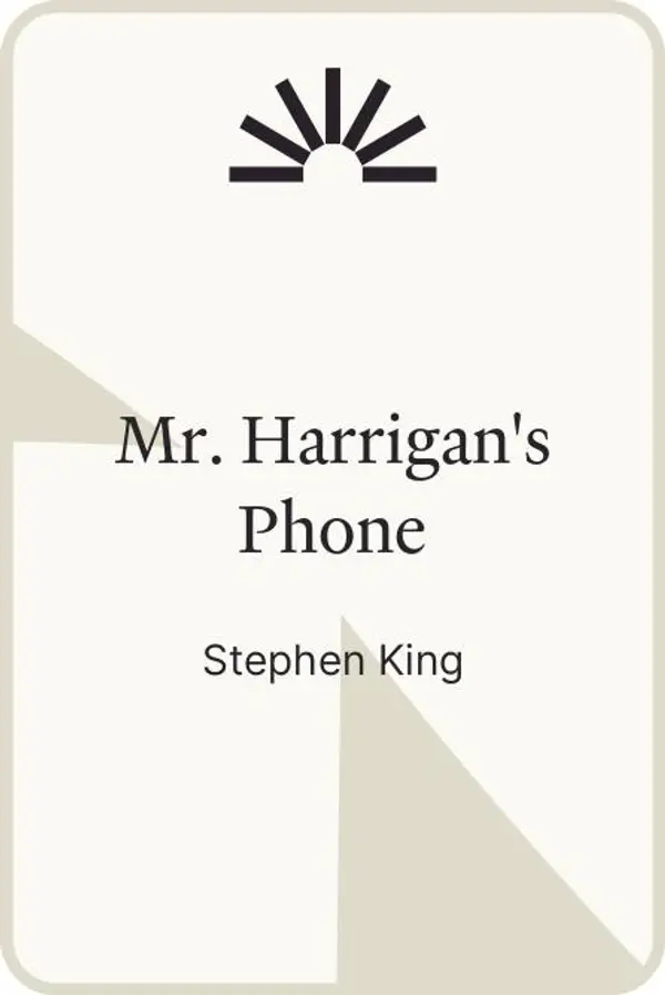 Mr. Harrigan's Phone by Stephen King cover