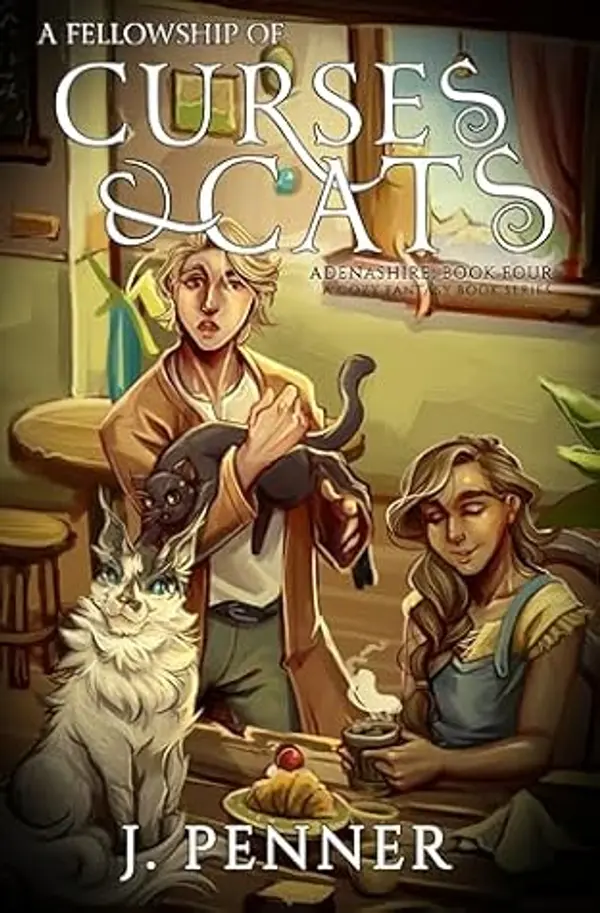 A Fellowship of Curses & Cats: Adenashire, A Cozy Fantasy Book Series by J. Penner cover