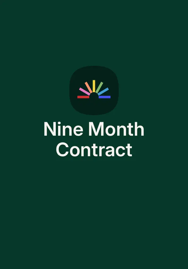Nine Month Contract by Amy Daws cover
